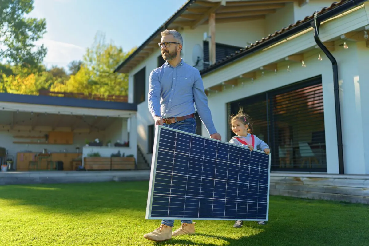 Flachdach-Solaranlage